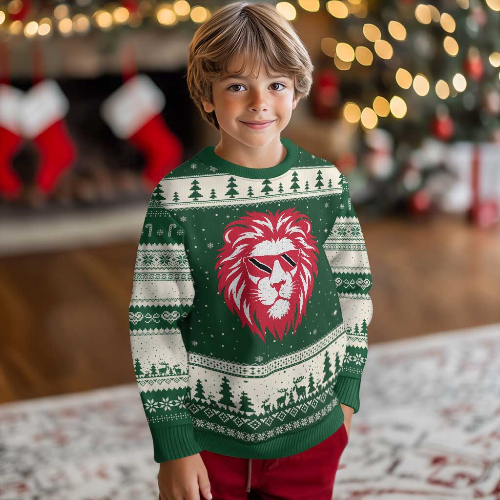 Trinidad and Tobago Lion Ugly Christmas Sweater Vintage Caribbean Pride TS10 Print Your Wear