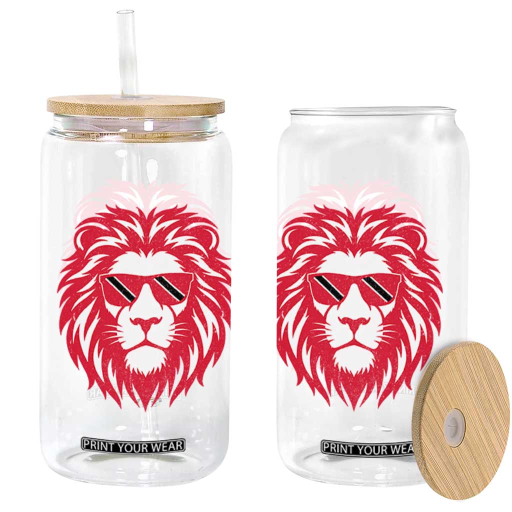 Trinidad and Tobago Lion Glass Can Vintage Caribbean Pride TS10 Print Your Wear