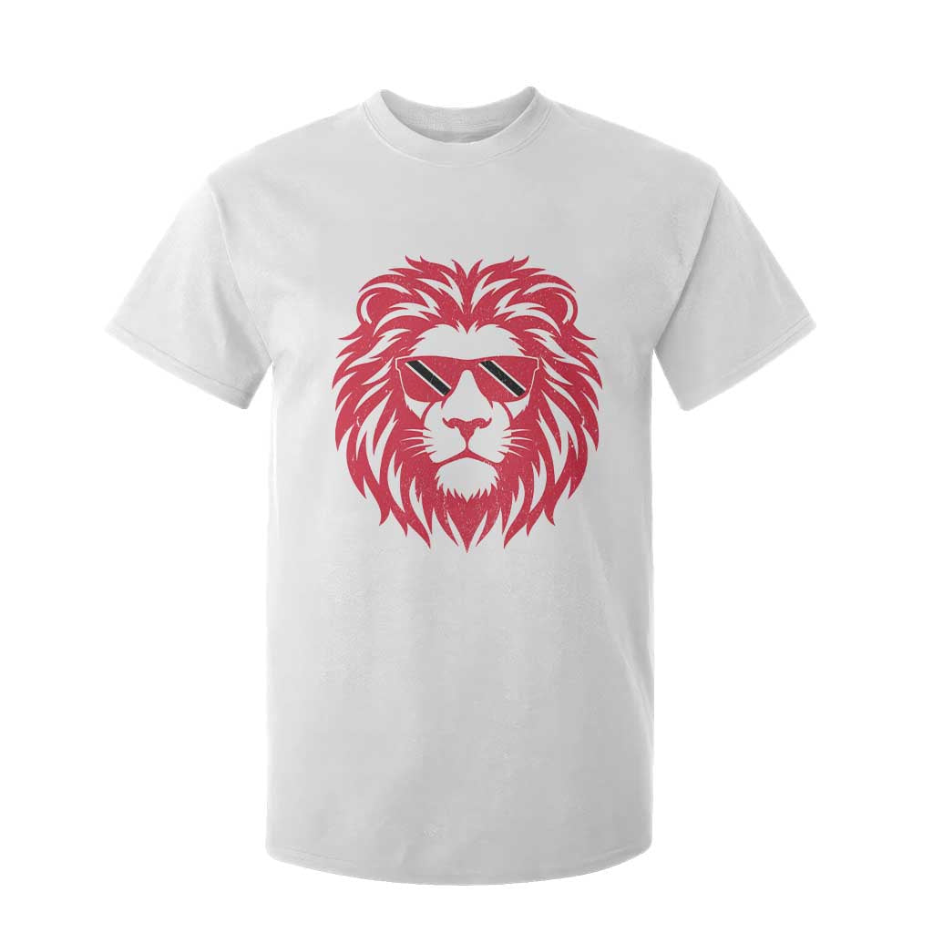 Trinidad and Tobago Lion T Shirt For Kid Vintage Caribbean Pride TS10 White Print Your Wear