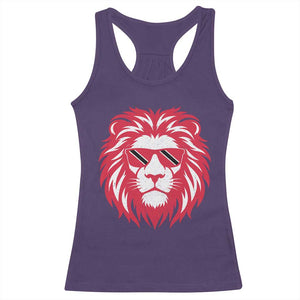Trinidad and Tobago Lion Racerback Tank Top Vintage Caribbean Pride TS10 Purple Print Your Wear
