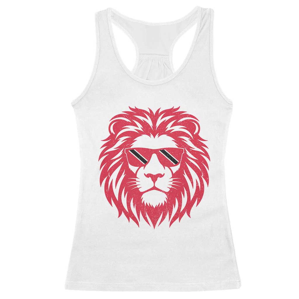Trinidad and Tobago Lion Racerback Tank Top Vintage Caribbean Pride TS10 White Print Your Wear