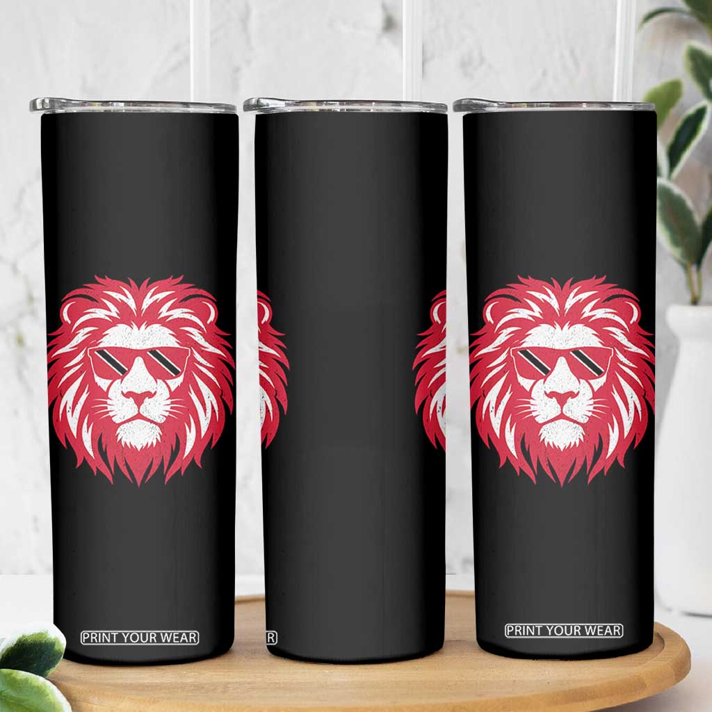 Trinidad and Tobago Lion Skinny Tumbler Vintage Caribbean Pride TS10 Print Your Wear