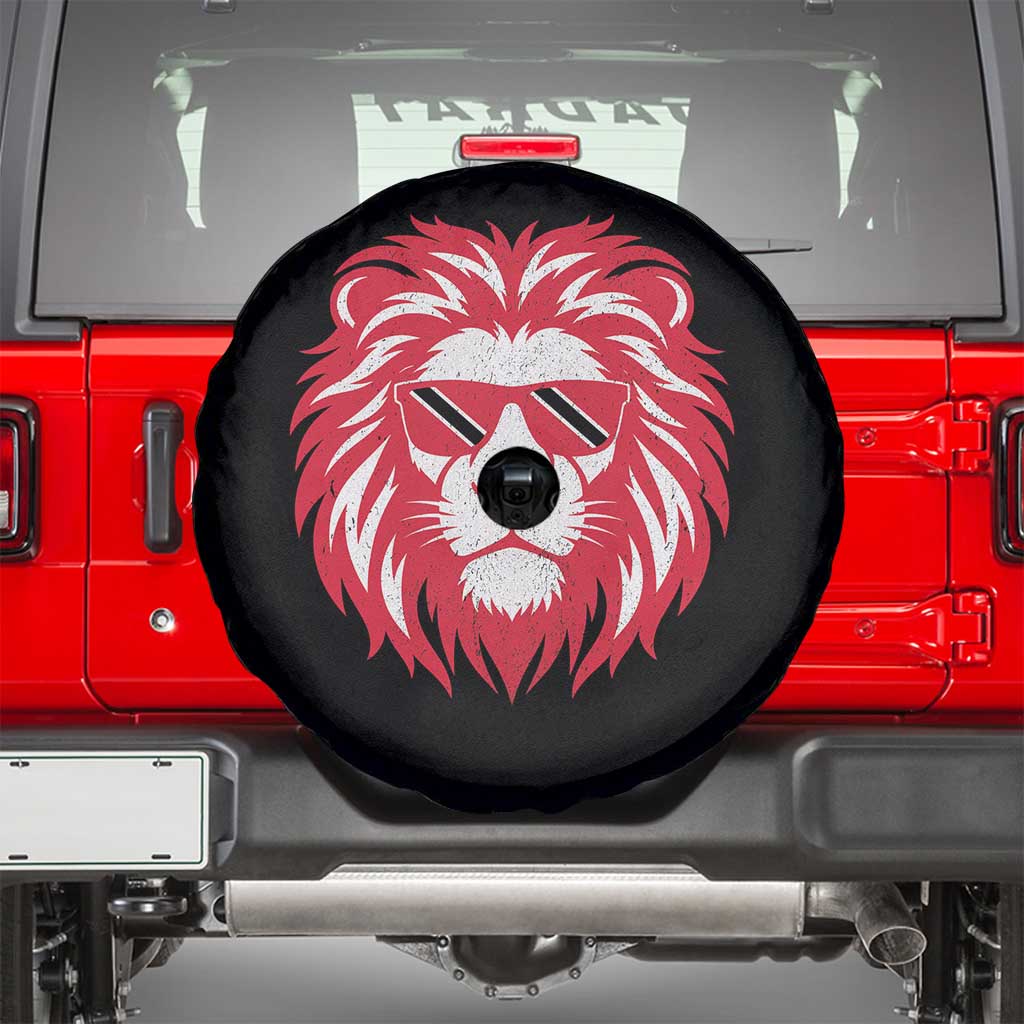 Trinidad and Tobago Lion Spare Tire Cover Vintage Caribbean Pride TS10 Black Print Your Wear
