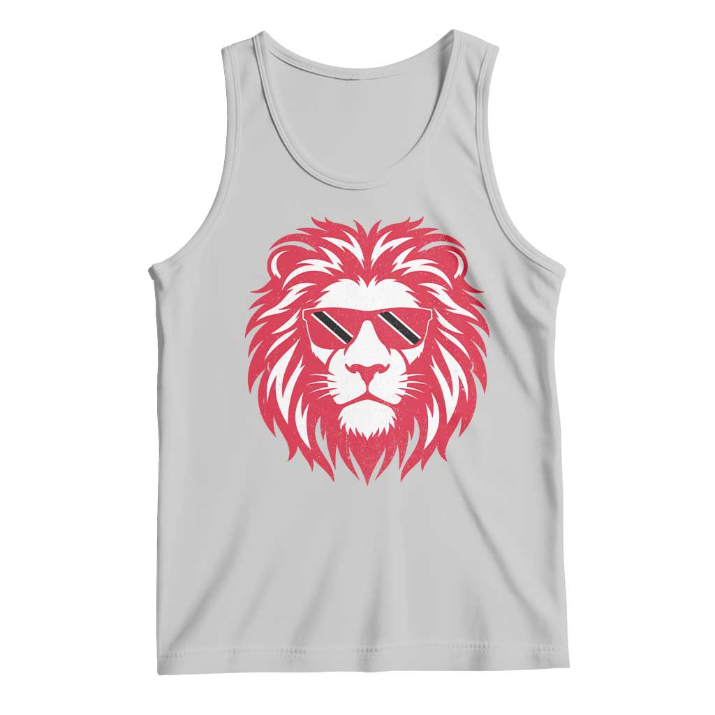 Trinidad and Tobago Lion Tank Top Vintage Caribbean Pride TS10 Ash Print Your Wear
