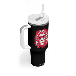 Trinidad and Tobago Lion Tumbler With Handle Vintage Caribbean Pride TS10 Print Your Wear