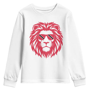 Trinidad and Tobago Lion Youth Sweatshirt Vintage Caribbean Pride TS10 White Print Your Wear