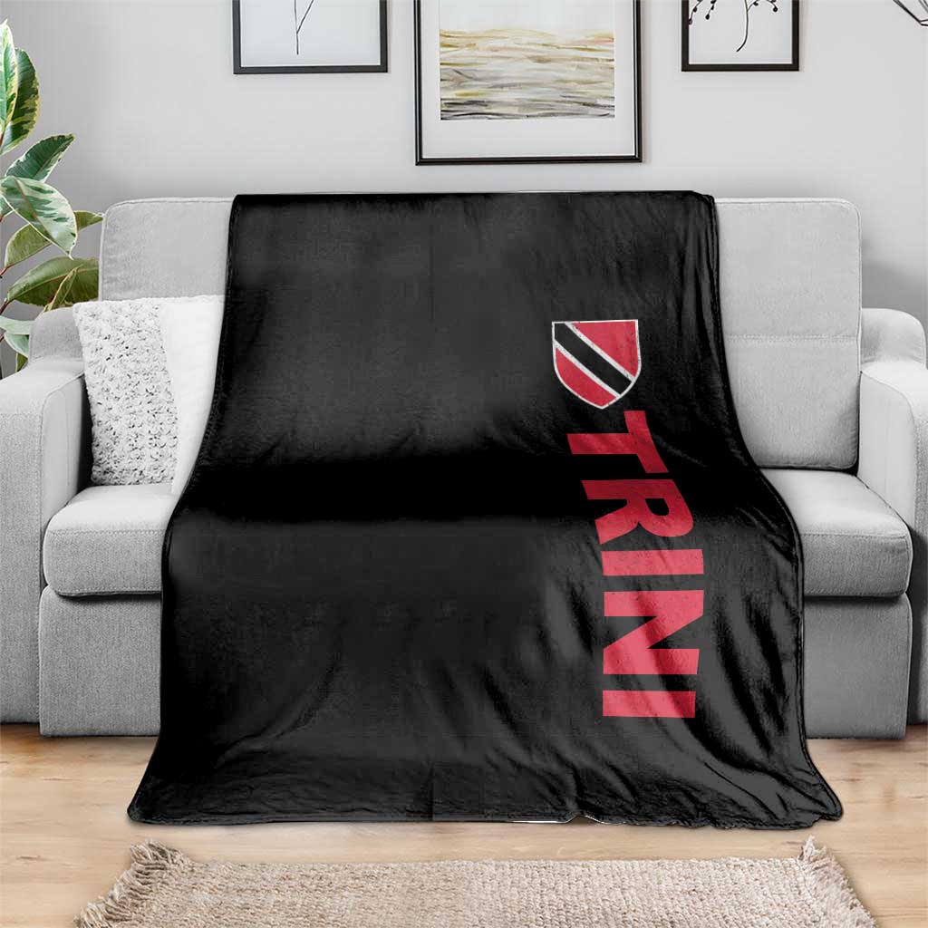 Vintage Trini Throw Blanket Trinidad and Tobago Flag Minimalist Patriotic Caribbean Pride TS10 Print Your Wear