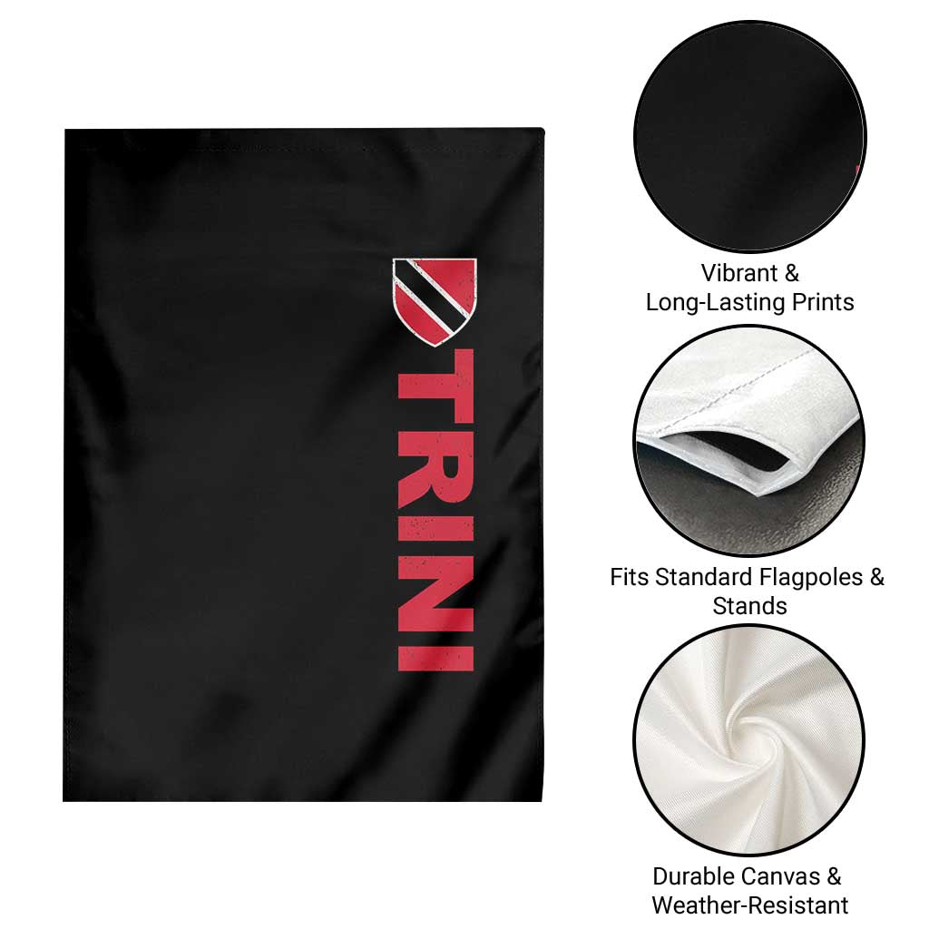 Vintage Trini Garden Flag Trinidad and Tobago Flag Minimalist Patriotic Caribbean Pride TS10 Print Your Wear