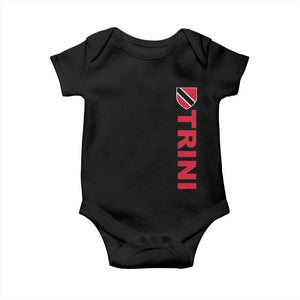 Vintage Trini Baby Onesie Trinidad and Tobago Flag Minimalist Patriotic Caribbean Pride TS10 Black Print Your Wear