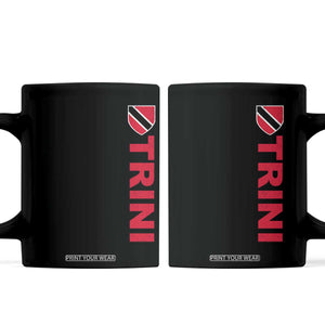 Vintage Trini Coffee Mug Trinidad and Tobago Flag Minimalist Patriotic Caribbean Pride TS10 Black Print Your Wear