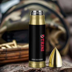 Vintage Trini Bullet Tumbler Trinidad and Tobago Flag Minimalist Patriotic Caribbean Pride TS10 Print Your Wear