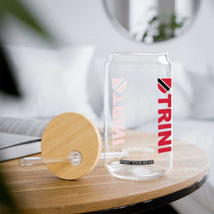 Vintage Trini Glass Can Trinidad and Tobago Flag Minimalist Patriotic Caribbean Pride TS10 Print Your Wear