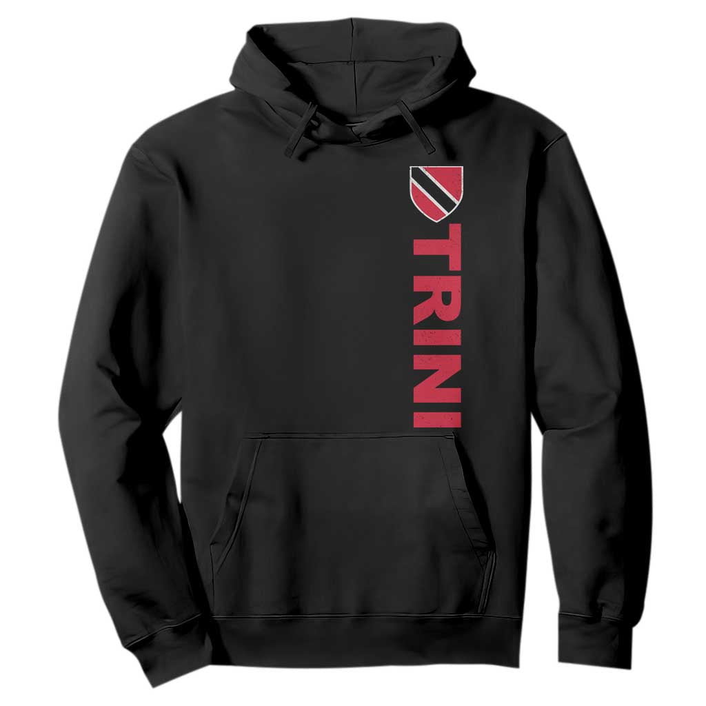 Vintage Trini Hoodie Trinidad and Tobago Flag Minimalist Patriotic Caribbean Pride TS10 Black Print Your Wear