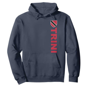 Vintage Trini Hoodie Trinidad and Tobago Flag Minimalist Patriotic Caribbean Pride TS10 Navy Print Your Wear