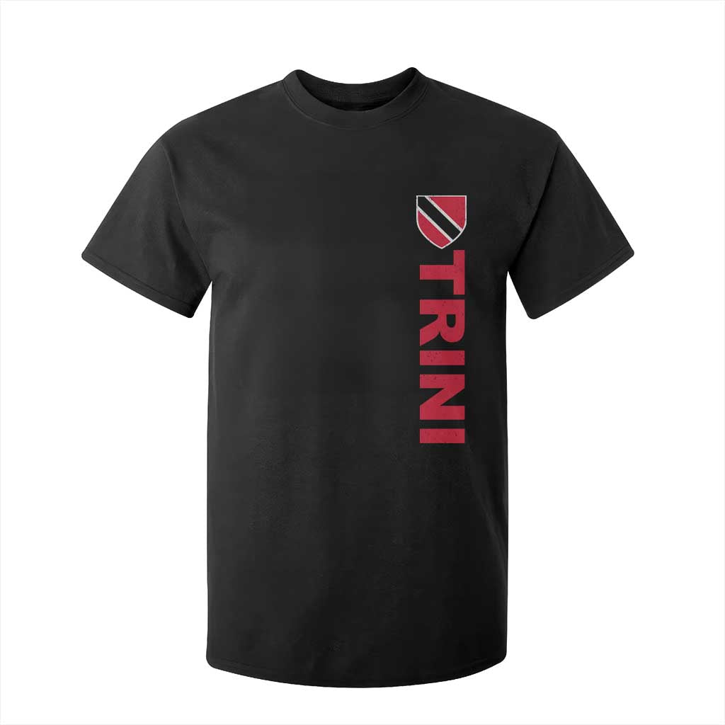 Vintage Trini T Shirt For Kid Trinidad and Tobago Flag Minimalist Patriotic Caribbean Pride TS10 Black Print Your Wear