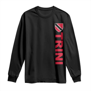 Vintage Trini Long Sleeve Shirt Trinidad and Tobago Flag Minimalist Patriotic Caribbean Pride TS10 Black Print Your Wear