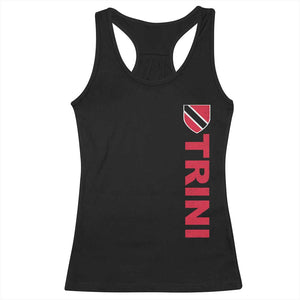 Vintage Trini Racerback Tank Top Trinidad and Tobago Flag Minimalist Patriotic Caribbean Pride TS10 Black Print Your Wear
