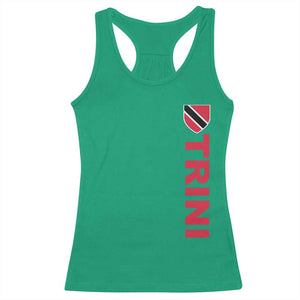 Vintage Trini Racerback Tank Top Trinidad and Tobago Flag Minimalist Patriotic Caribbean Pride TS10 Irish Green Print Your Wear