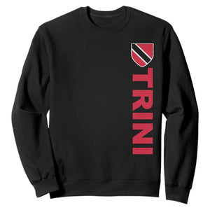 Vintage Trini Sweatshirt Trinidad and Tobago Flag Minimalist Patriotic Caribbean Pride TS10 Black Print Your Wear