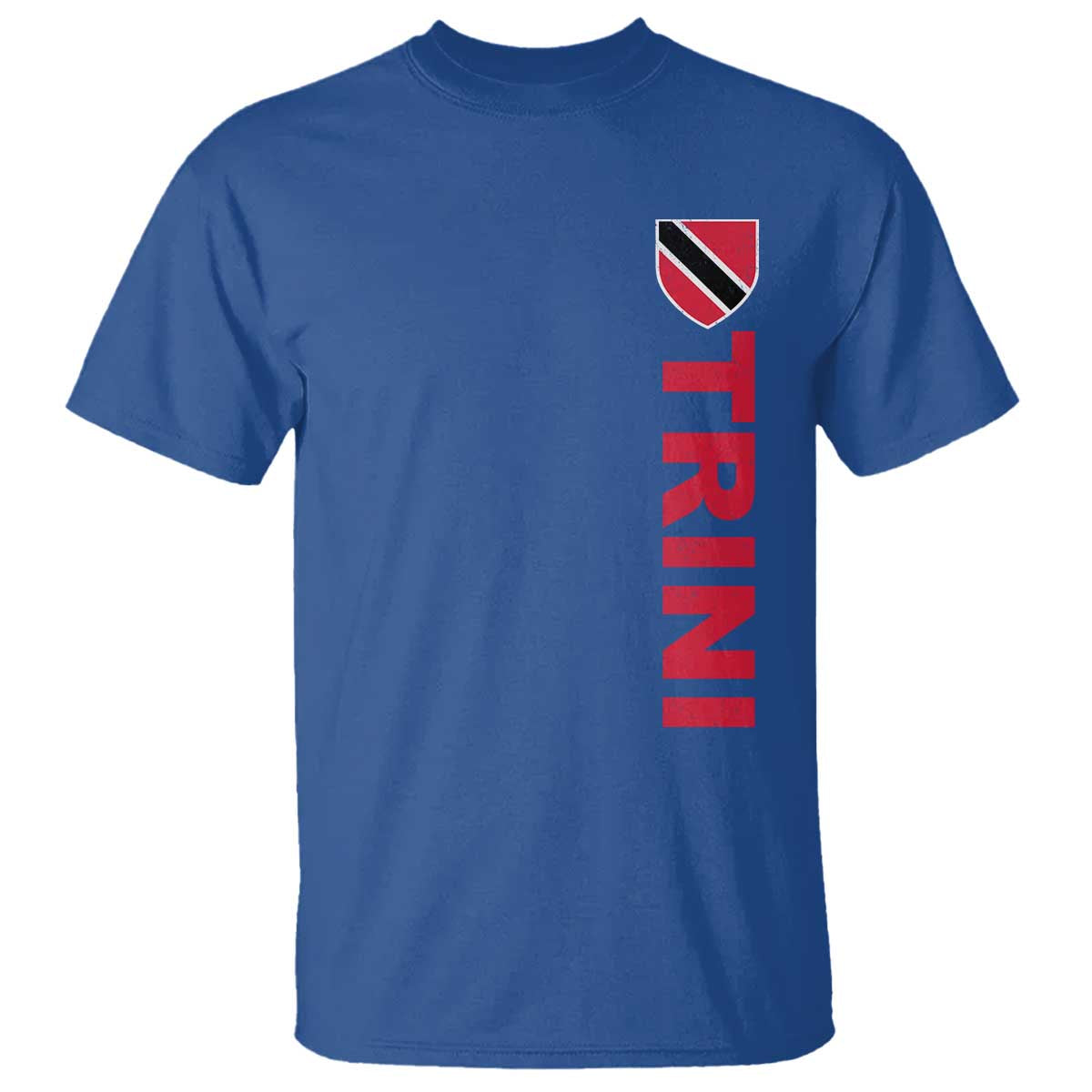 Vintage Trini T Shirt Trinidad and Tobago Flag Minimalist Patriotic Caribbean Pride TS10 Royal Blue Print Your Wear