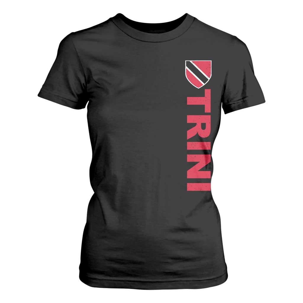 Vintage Trini T Shirt For Women Trinidad and Tobago Flag Minimalist Patriotic Caribbean Pride TS10 Black Print Your Wear