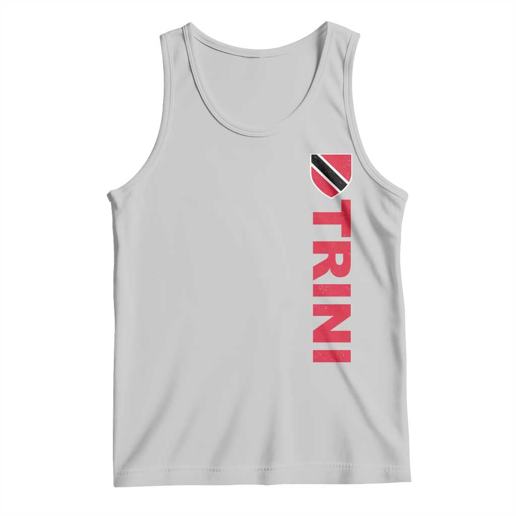 Vintage Trini Tank Top Trinidad and Tobago Flag Minimalist Patriotic Caribbean Pride TS10 Ash Print Your Wear