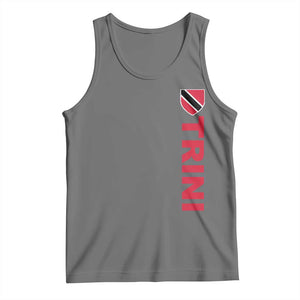 Vintage Trini Tank Top Trinidad and Tobago Flag Minimalist Patriotic Caribbean Pride TS10 Black Heather Print Your Wear