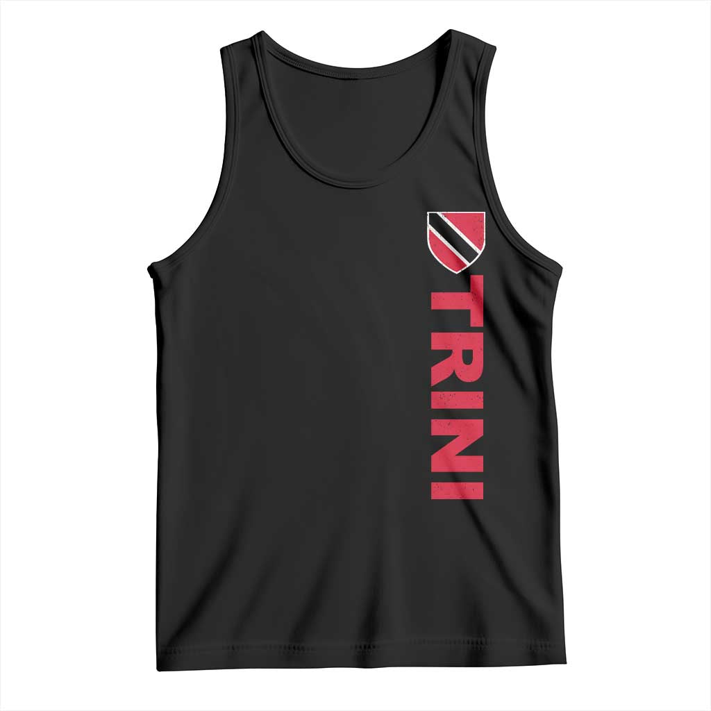 Vintage Trini Tank Top Trinidad and Tobago Flag Minimalist Patriotic Caribbean Pride TS10 Black Print Your Wear