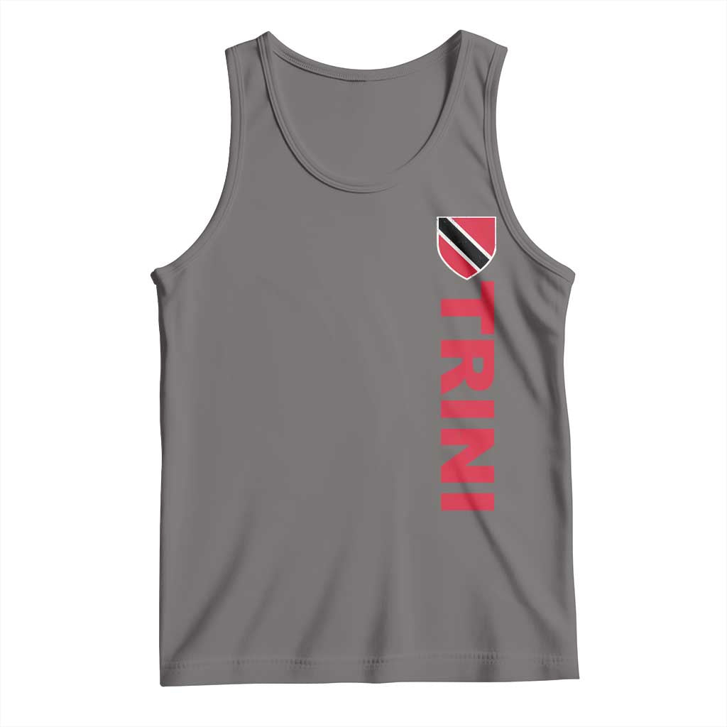 Vintage Trini Tank Top Trinidad and Tobago Flag Minimalist Patriotic Caribbean Pride TS10 Deep Heather Print Your Wear