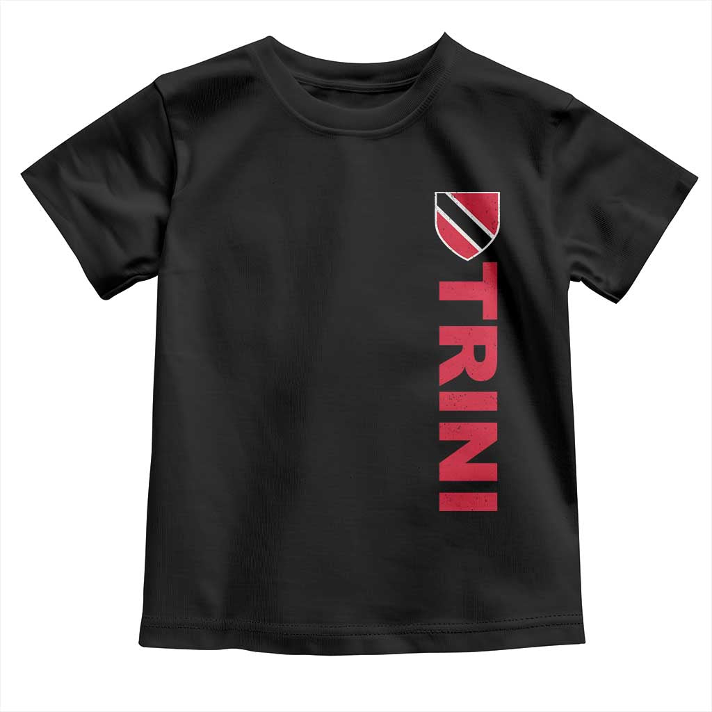 Vintage Trini Toddler T Shirt Trinidad and Tobago Flag Minimalist Patriotic Caribbean Pride TS10 Black Print Your Wear