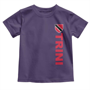 Vintage Trini Toddler T Shirt Trinidad and Tobago Flag Minimalist Patriotic Caribbean Pride TS10 Purple Print Your Wear