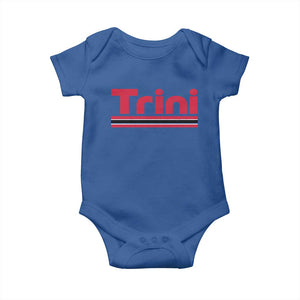 Retro Trini Baby Onesie Trinidad and Tobago Flag Caribbean Pride Heritage Gift TS10 Royal Blue Print Your Wear