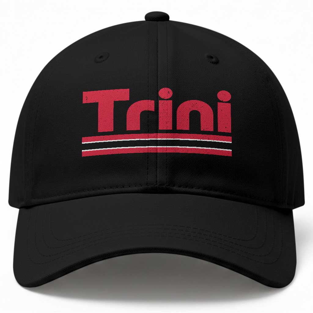 Retro Trini Baseball Cap Trinidad and Tobago Flag Caribbean Pride Heritage Gift TS10 Print Your Wear
