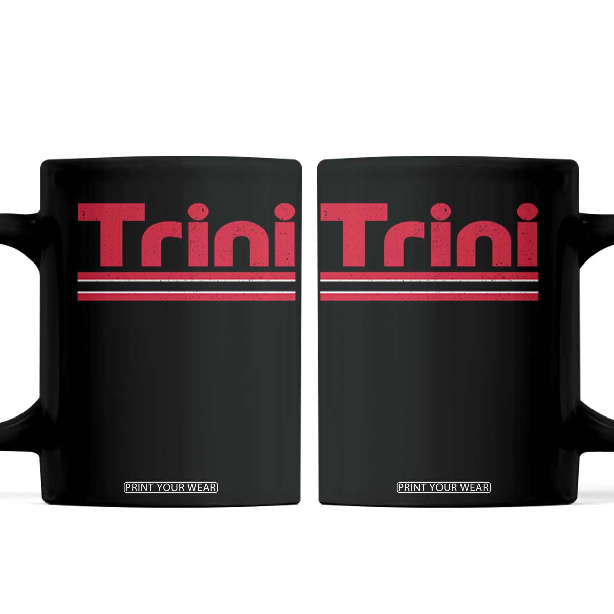 Retro Trini Coffee Mug Trinidad and Tobago Flag Caribbean Pride Heritage Gift TS10 Black Print Your Wear
