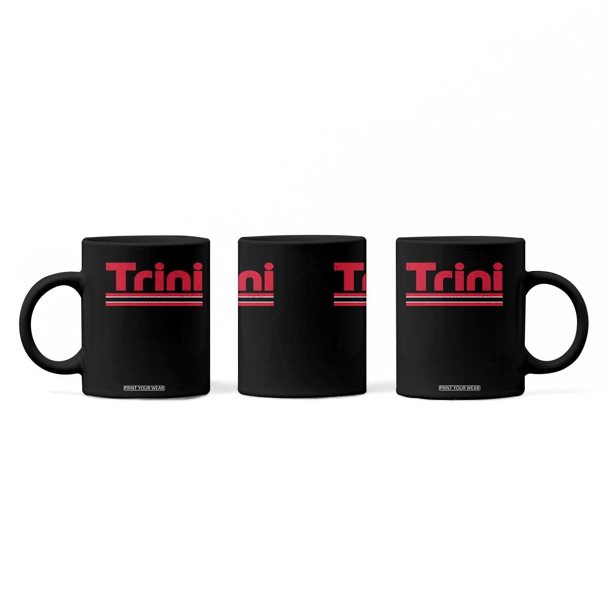 Retro Trini Coffee Mug Trinidad and Tobago Flag Caribbean Pride Heritage Gift TS10 Print Your Wear