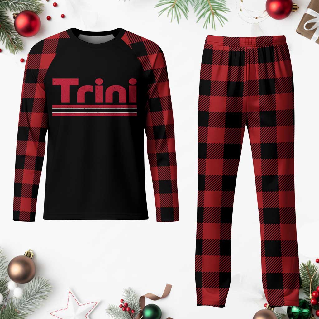 Retro Trini Plaid Pajama Set Trinidad and Tobago Flag Caribbean Pride Heritage Gift TS10 Buffalo Plaid Print Your Wear