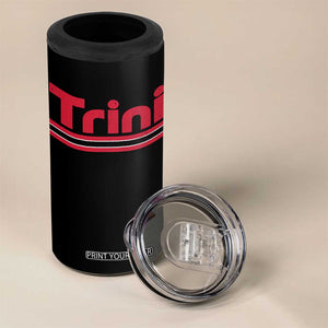 Retro Trini 4 in 1 Can Cooler Tumbler Trinidad and Tobago Flag Caribbean Pride Heritage Gift TS10 Print Your Wear