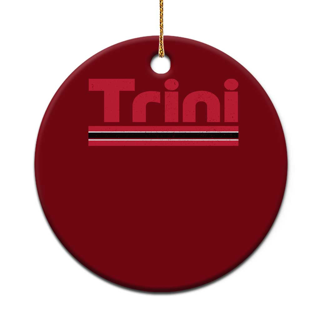 Retro Trini Ceramic Ornament Trinidad and Tobago Flag Caribbean Pride Heritage Gift TS10 1pc Red Print Your Wear