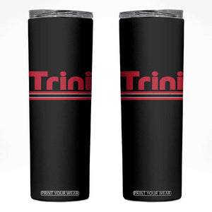 Retro Trini Skinny Tumbler Trinidad and Tobago Flag Caribbean Pride Heritage Gift TS10 Black Print Your Wear