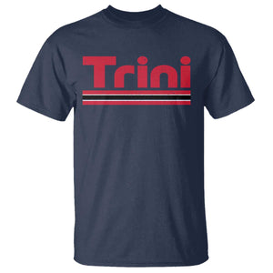 Retro Trini T Shirt Trinidad and Tobago Flag Caribbean Pride Heritage Gift TS10 Navy Print Your Wear