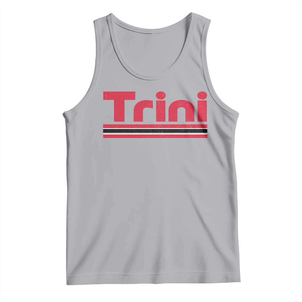 Retro Trini Tank Top Trinidad and Tobago Flag Caribbean Pride Heritage Gift TS10 Athletic Heather Print Your Wear
