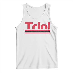 Retro Trini Tank Top Trinidad and Tobago Flag Caribbean Pride Heritage Gift TS10 White Print Your Wear