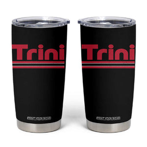 Retro Trini Tumbler Cup Trinidad and Tobago Flag Caribbean Pride Heritage Gift TS10 Black Print Your Wear