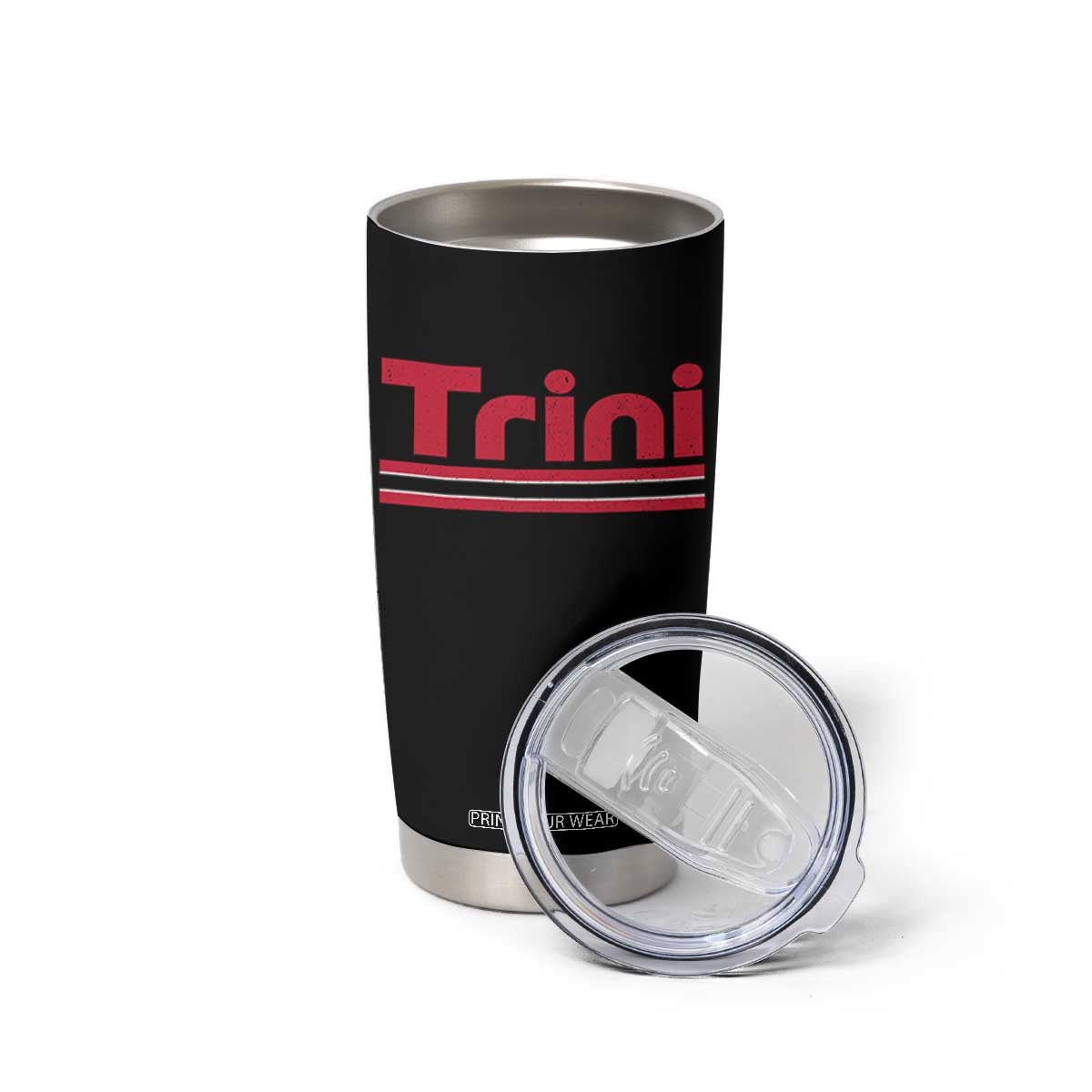 Retro Trini Tumbler Cup Trinidad and Tobago Flag Caribbean Pride Heritage Gift TS10 Print Your Wear