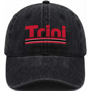 Retro Trini Washed Cotton Baseball Cap Trinidad and Tobago Flag Caribbean Pride Heritage Gift TS10 Print Your Wear