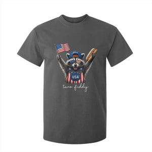 Funny Two Fiddy Raccoon Patriotic T Shirt For Kid USA Flag Hot Dog Fourth of July USA 250th Anniversary