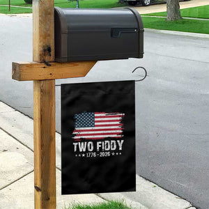 Two Fiddy USA 250th Anniversary Garden Flag Vintage American Flag Patriotic Humor