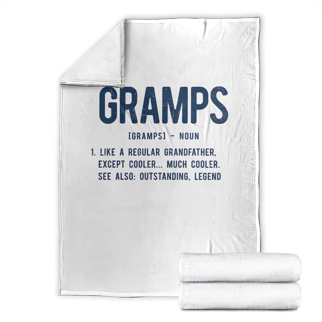 Grandpa Gift For Gramps Throw Blanket Fathers Day Birthday Gift Idea