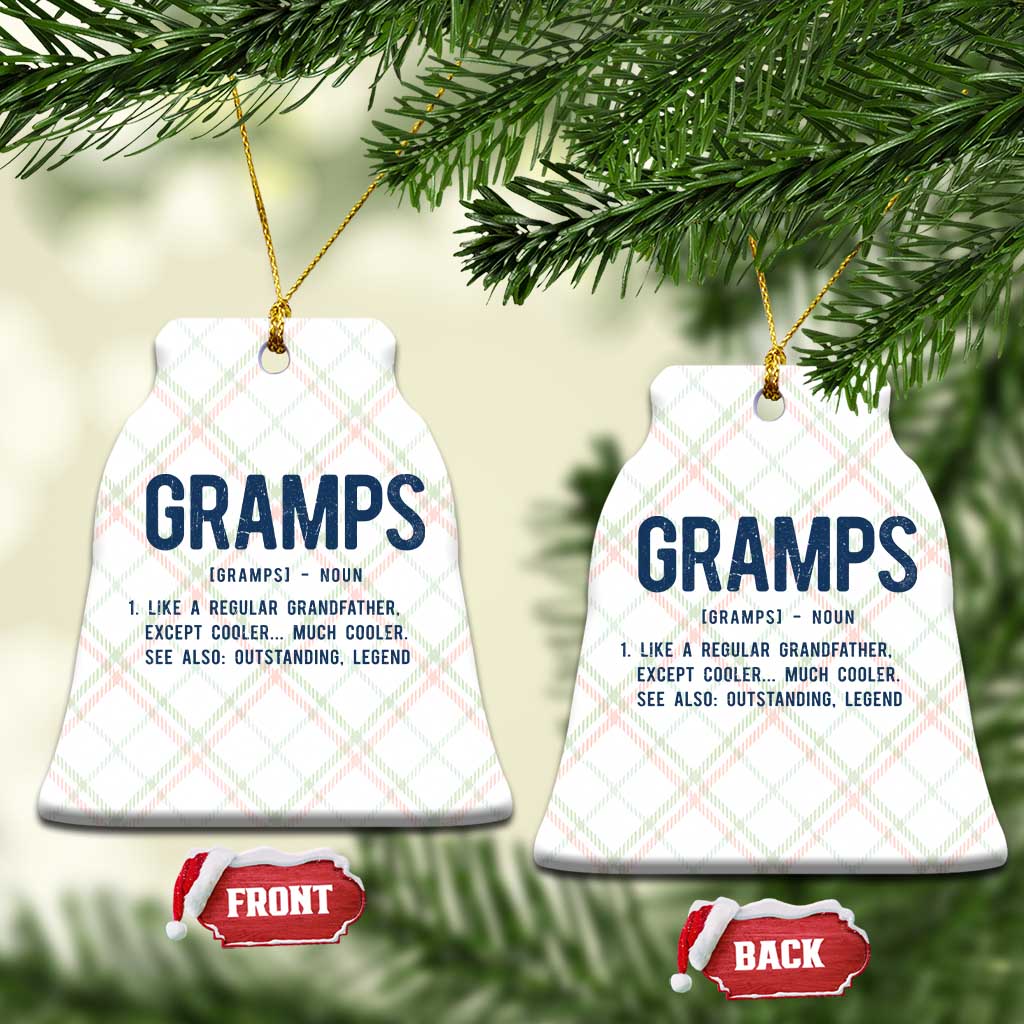 Grandpa Gift For Gramps Ceramic Ornament Fathers Day Birthday Gift Idea