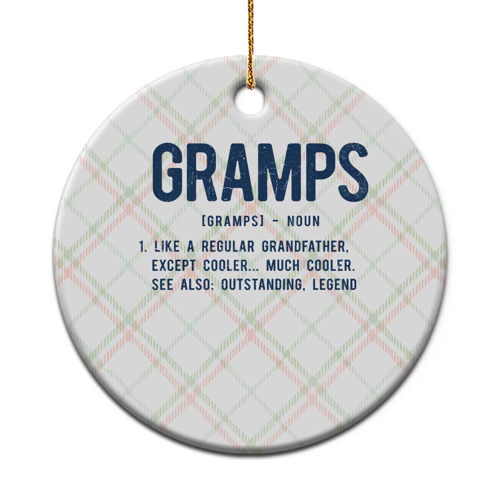 Grandpa Gift For Gramps Ceramic Ornament Fathers Day Birthday Gift Idea